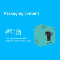 Logitech-cámara web C270 para ordenador portátil, minicámara de 720P con micrófono incorporado, USB 2,0, para videoconferencia, Original - Imagen 6