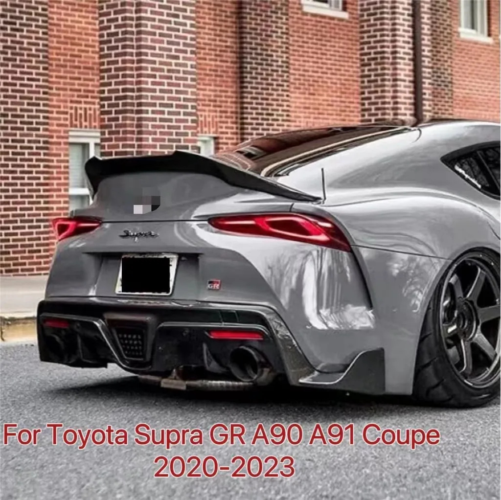

GR Style Black Painted Trunk Spoiler Wing For Toyota 2020-2023 Supra A90 A91 GR Car Tailgate Flap Trim Decklid Body Accessories