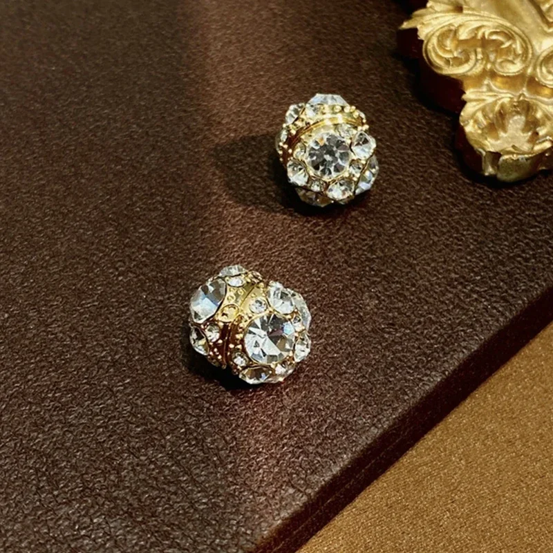 New Trend Weight Loss Magnet Earring Zircon Crystal Strong Magnetic Therapy Health Care Power Clip Earrings Party Jewelry