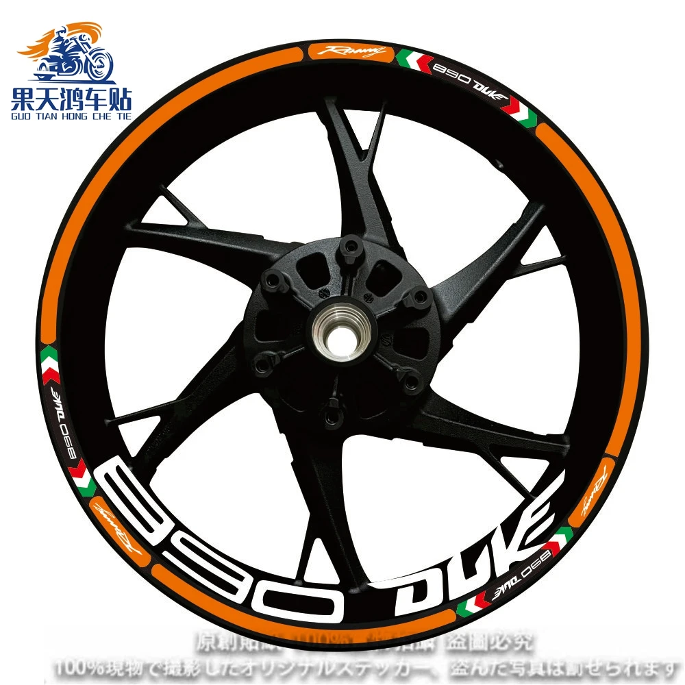

Reflective Motorcycle Wheel Stickers Hub Decals For KTM Ready To Race R2R Super Adventure Duke 690 790 890 Rc1290 390 1190 Rc8