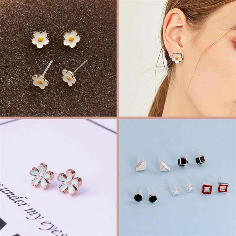 1000 Stück unsichtbare Ohrringe, leere Stifte, Kunststoffpfosten, weiche Gummiverschlüsse, Set für DIY-Sport, empfindliche Ohren, Schmuckherstellung – Detail 6