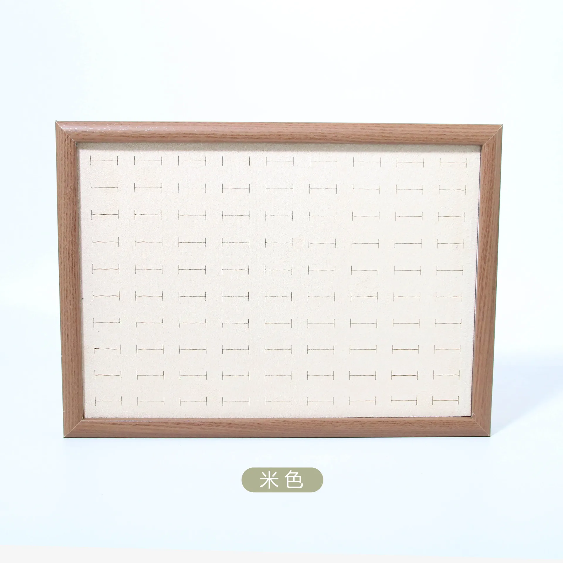 Wood Jewelry Plate 99 digit Ring Display Tray Ear Stud Storage Box Jewelry Display Prop Ring Earring Organizer