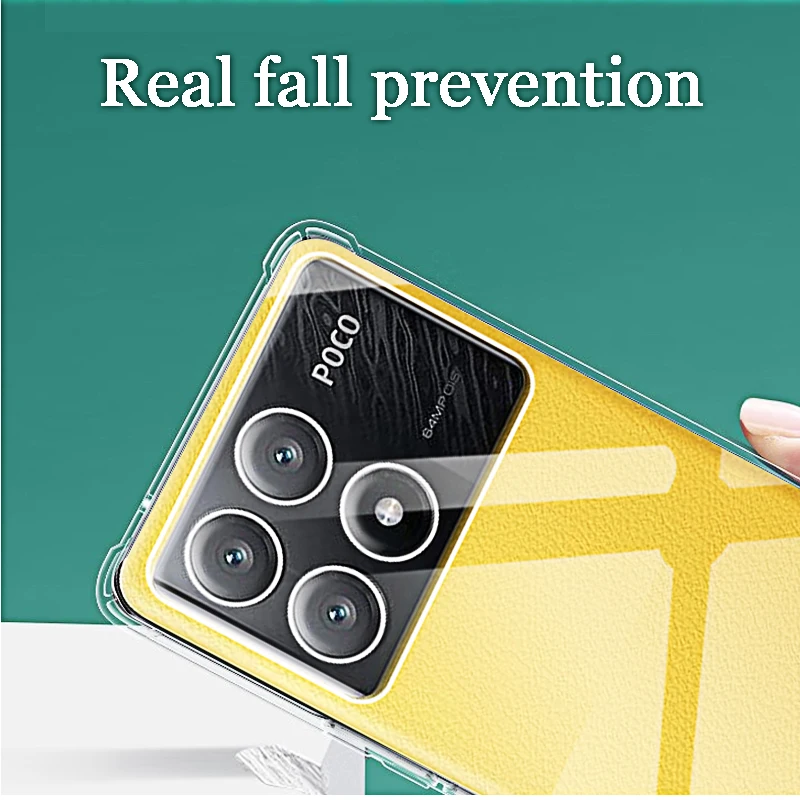 Luxury Shockproof Clear Phone Case - Premium TPU Silicone Back Cover