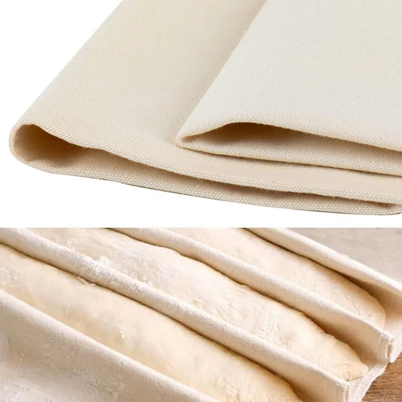 Fermented Cloth Dough Bakers: 100% Pure Cotton Pastry Proofing Cloth for Baking Bread and Baguettes
