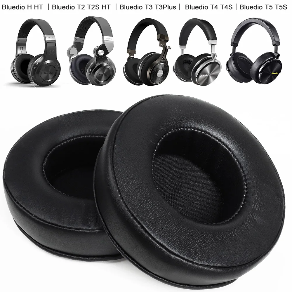 Earphone pads For Bluedio T2 T2S Vinyl HT T3 T3S Plus T4 T4S T5 T5S replacement Earpads headphones cloth Memory Covers Sponge