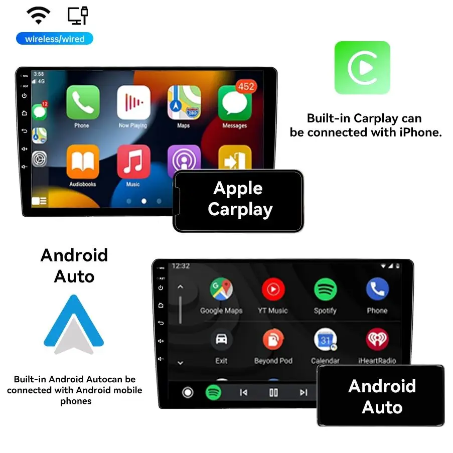 Fiat 500 2007-2014 용 2Din 안드로이드 차량용 멀티미디어 플레이어 자동차 Carplay 안드로이드 자동 무선 자동차 비디오 스테레오 DSP Subwoof