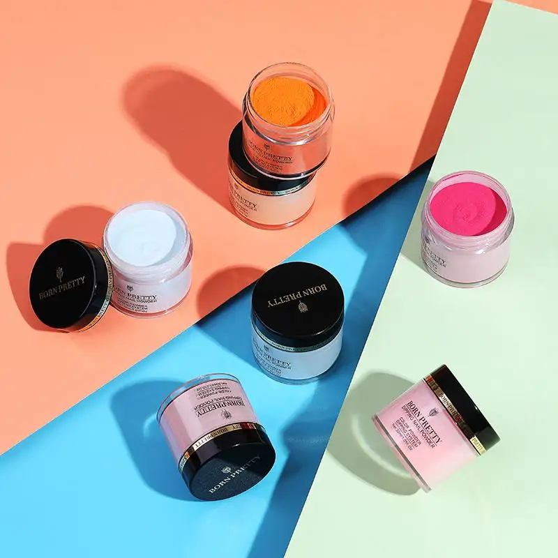 BORN PRETTY Dipping Nail Powder 10ml Natural Dry Acrylic Powder No Need Lamp Cure Dipping System Glitter Manicure Nail Art nail powder,nail powder set