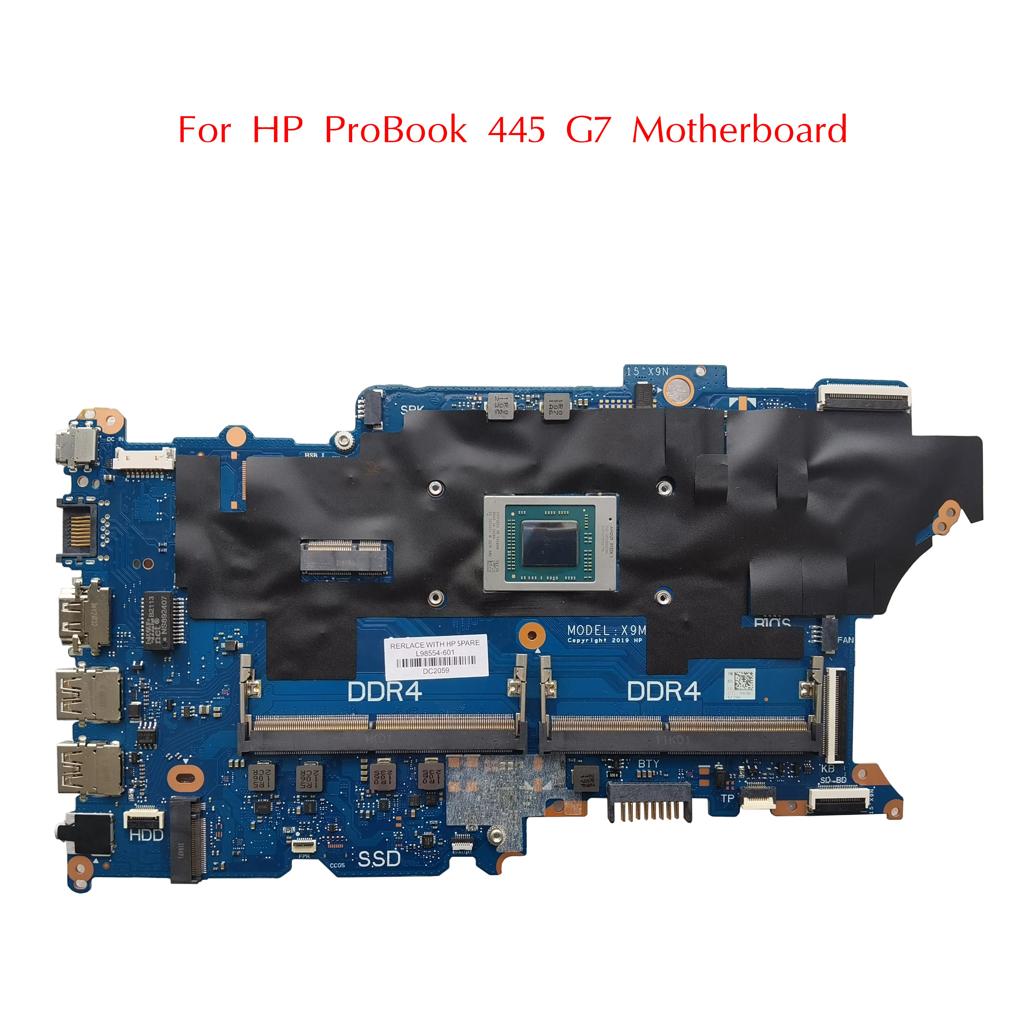 L98554-601 Used For HP ProBook 445 455 G7 Motherboard L98556
