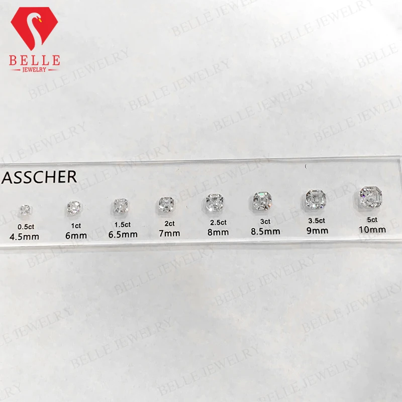 Asscher Diamond Size Chart 6mm Diamond To Carat Diamond Carat