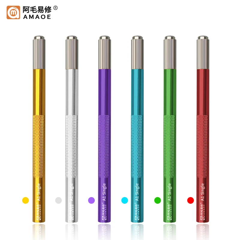 

Amaoe A1 A2 Knife Hilt Handle for Phone Maintenance Copper Alloy Chuck Double Head Carving Knife Handle Repair Hilt