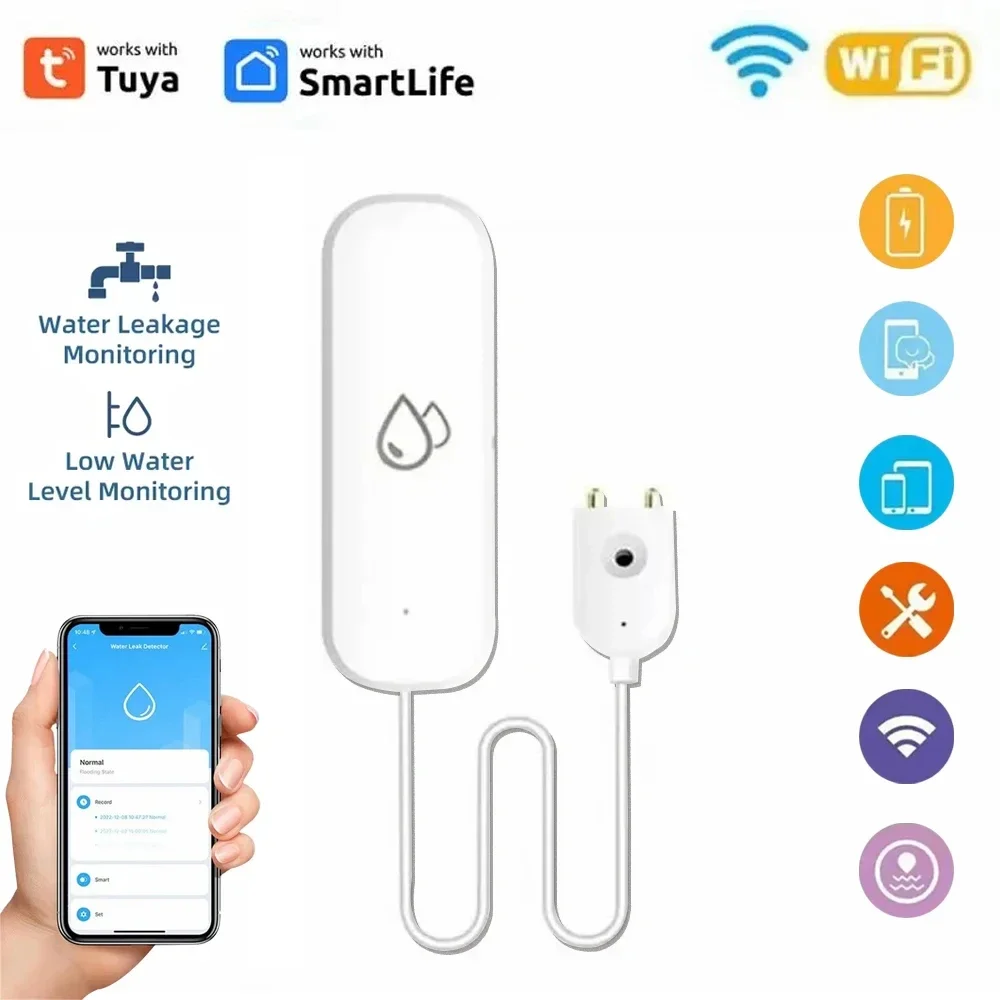 Smart WiFi Zigbee Water Leak Alarm Sensor