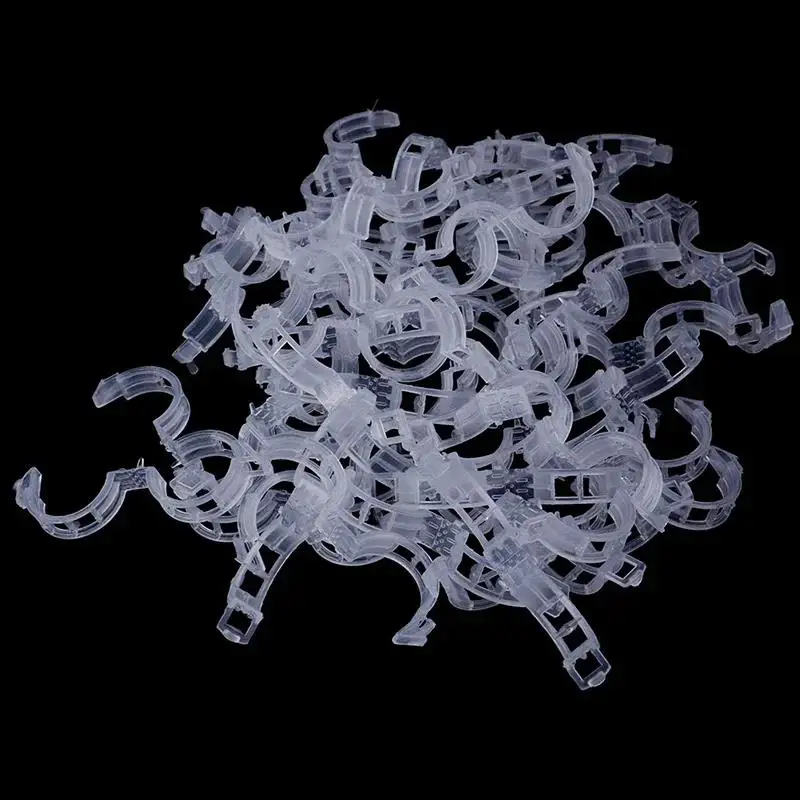 100pcs Veggie Garden Plant Support Clips For Trellis Twine Greenhouse