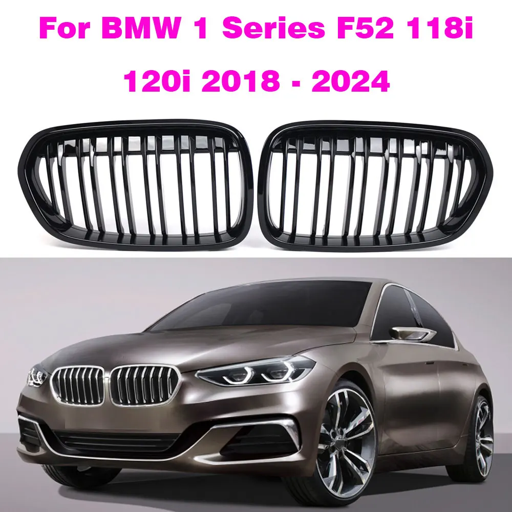 

Glossy Black Grilles For BMW 1 Series F52 118i 120i 2018 2019 2020 2021 2022 2023 2024 Car Accessories