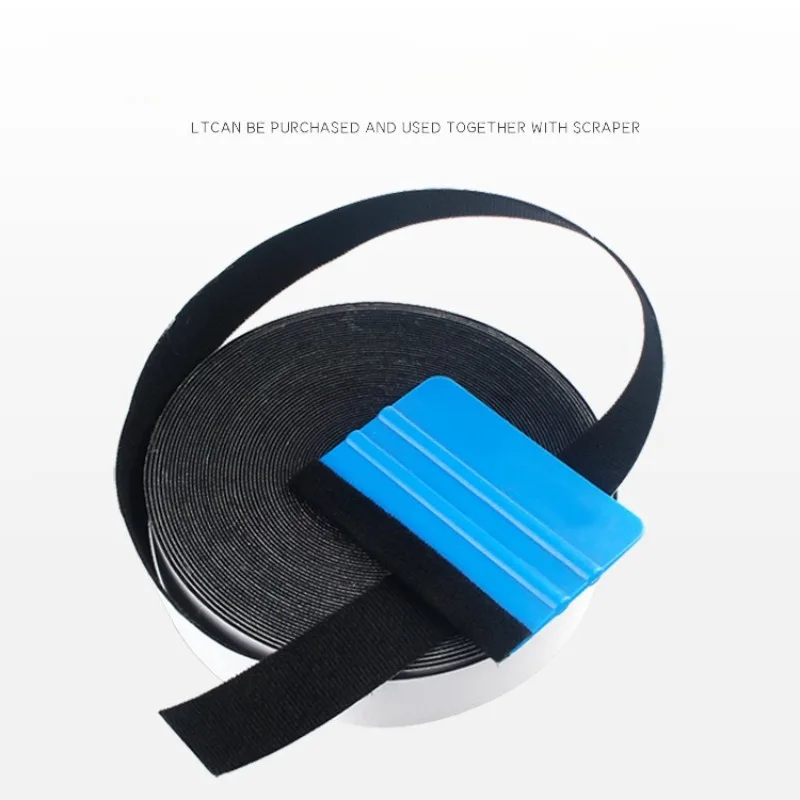 TOFAR 15M Stofffilztuch für Vinyl, Autoverpackung, Karte, Rakel, Fenstertönung, Film, Schaber, Ersatzkleber, selbstklebendes Stoffband – Detail 2