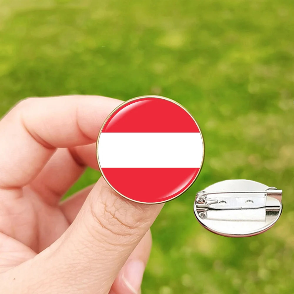 24 Football Flag Badge Pins Scotland Hungary Italy Croatia Spain Denmark England Serbia Romania Belgium Portugal Georgia Brooch - Image 4