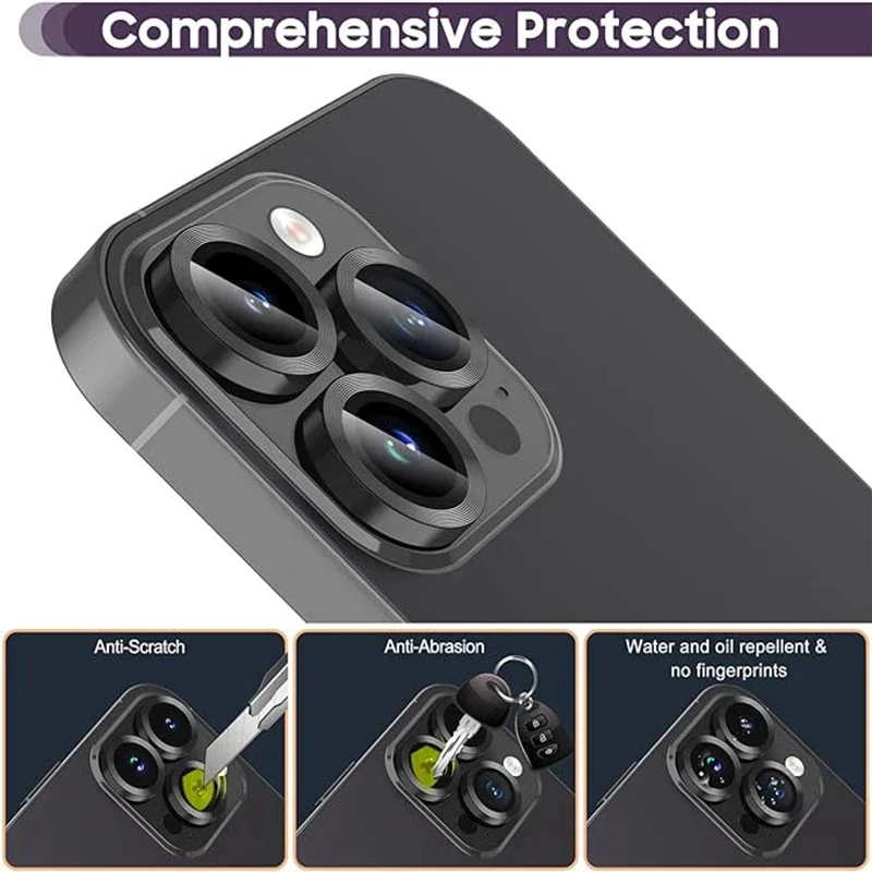 Triple Pack Camera Lens Protector with Enhanced Back Camera Protection Film