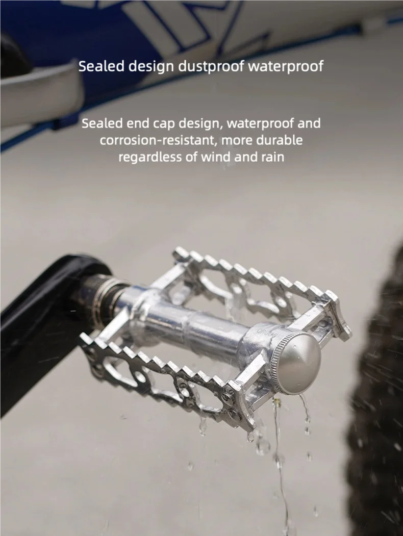 GUB QR006 Retro Quick Release faltbares Mountainbike-Fahrradpedal aus Aluminiumlegierung mit rutschfesten Dreifachlagern – Detail 5