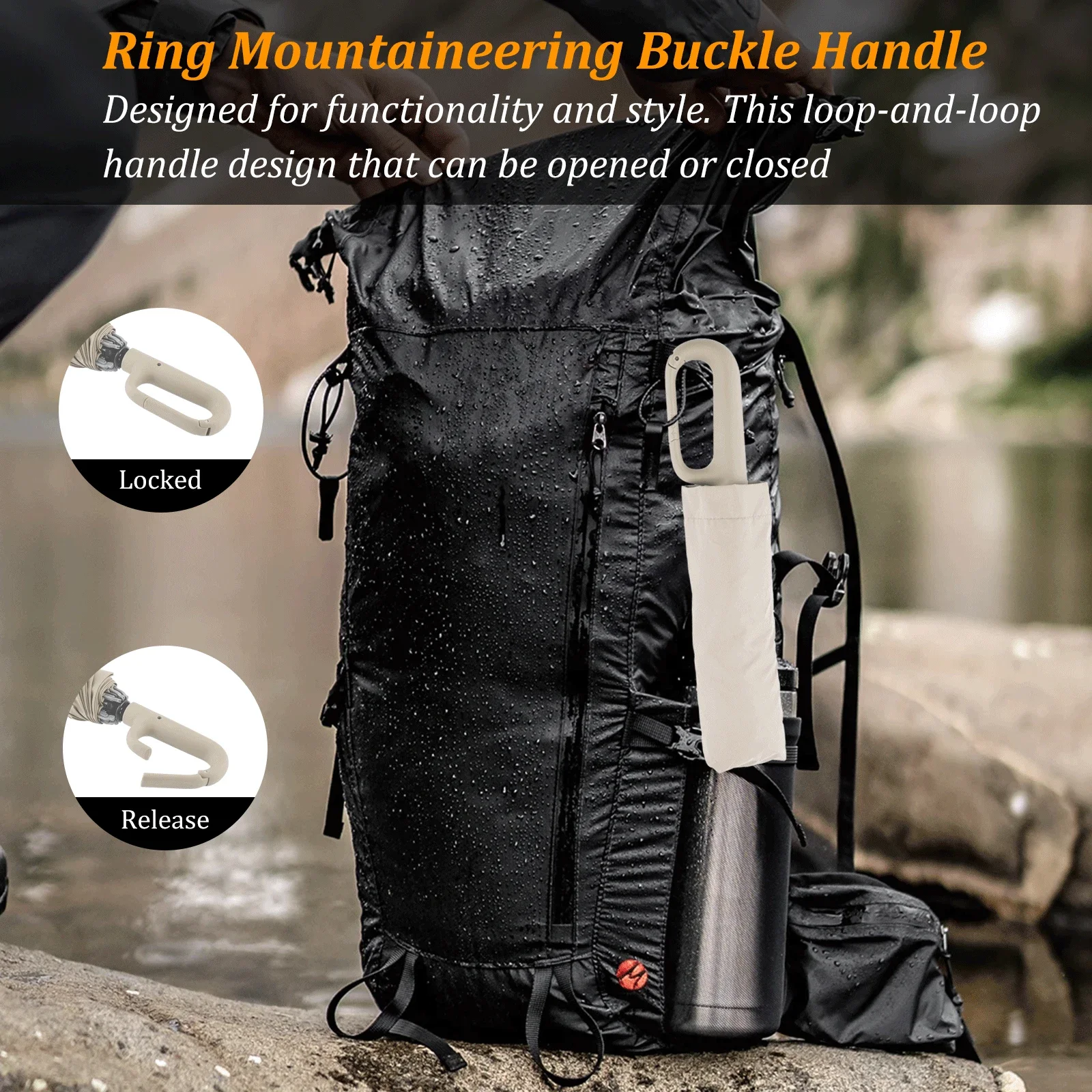 Fully Automatic Compact Folding Travel Umbrella