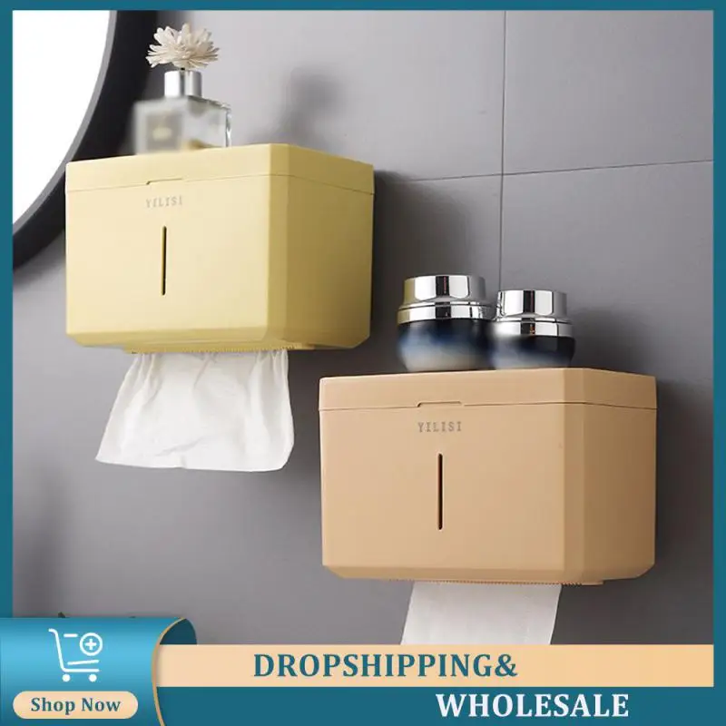 

Toilet Paper Box Strong Paste Paper Roll Nordic Gray Bathroom Products Bathroom Paper Box No Need To Drill Holes Nordic White
