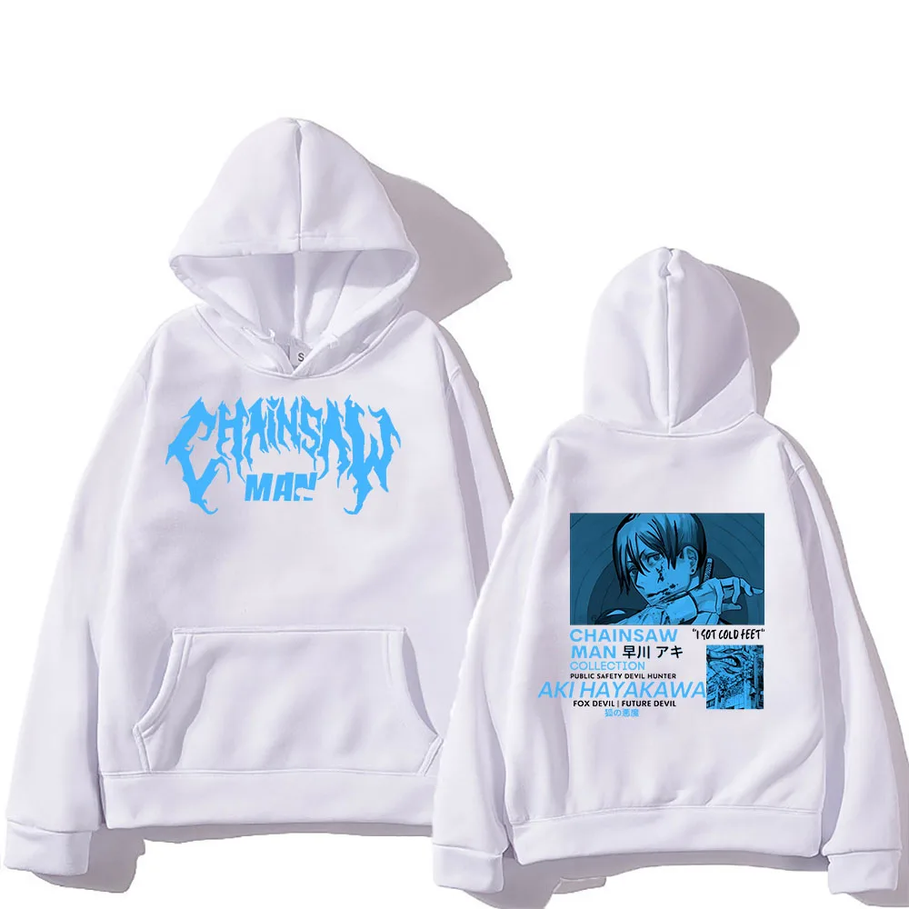 Sweatshirt Man Print Chainsaw | Chainsaw Man Japanese Manga | Chainsaw ...