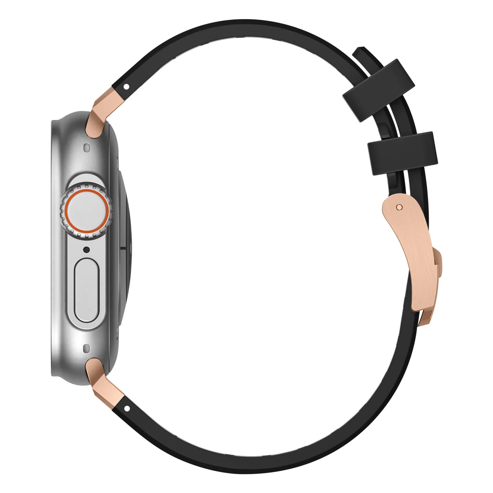 New Rubber Strap For Apple Watch Ultra 2 49mm Series 9 8 7 45mm Soft Sports Band For iWatch 6 5 4 SE 44mm 42mm Silicone Bracelet