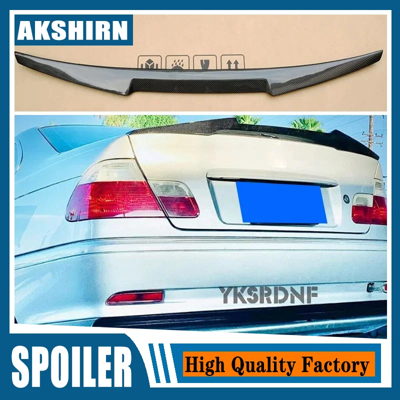 

Car Rear Trunk Spoiler Wing For BMW 3 Series E46 Coupe 2 Door 1999 - 2006 Car Rear Trunk Boot Lip Wing Spoiler Carbon Fiber
