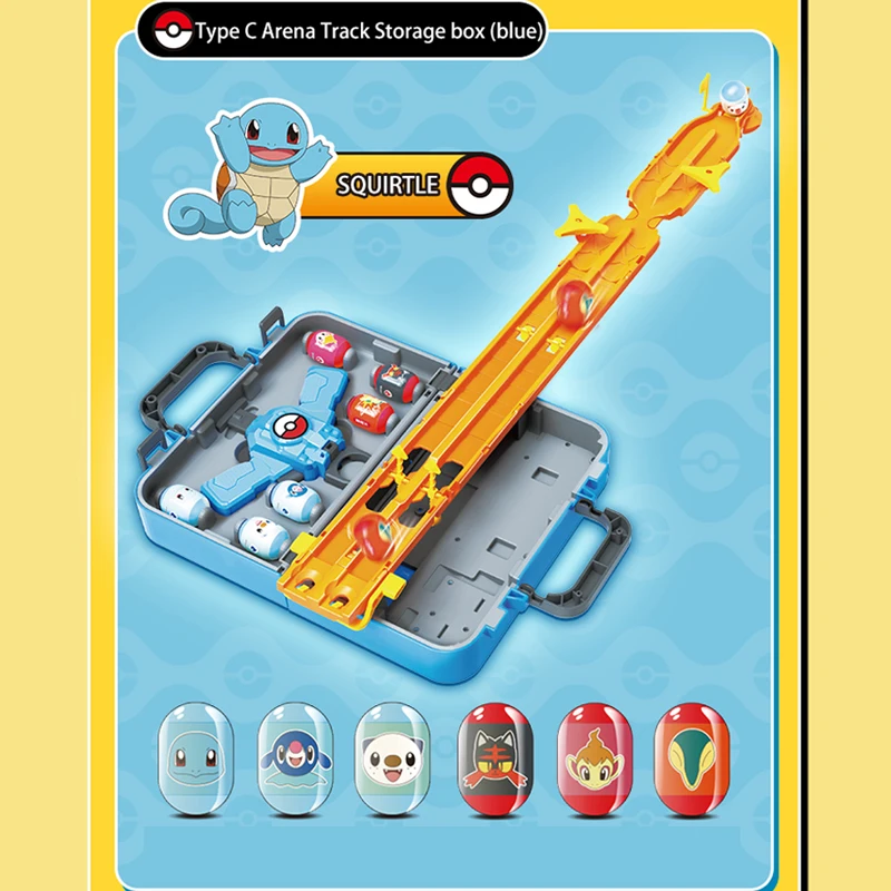 Pokemon Party Games Juegos De Fiest Figure Genuine Pikachu Tumble Track Gift Launch Game Deformation Kids Toys For Children Gift 5