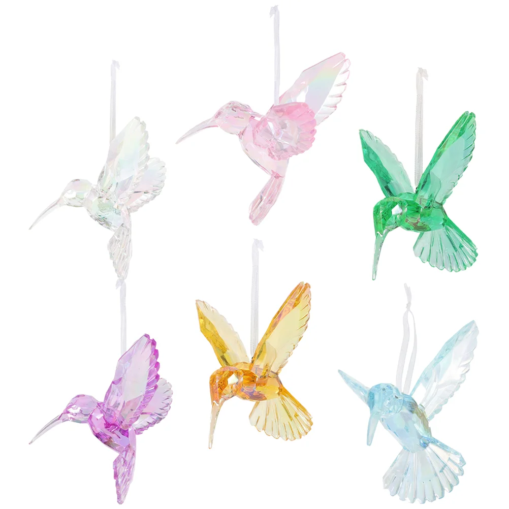 

Hummingbird Decors Clear Lovely Bird Decoration Hummingbird Ornament Hummingbird Pendant Decorative Hummingbird Decoration