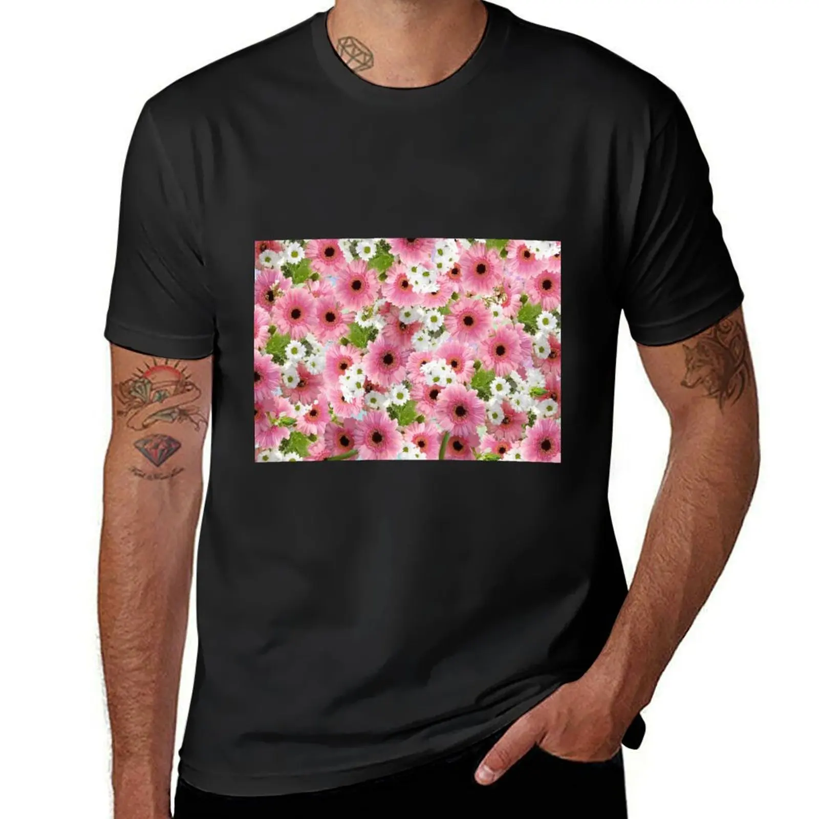 

Gerbera - gerbera arrangements T-shirt new edition Blouse summer tops Men's clothing