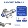 304 Stainless Steel Spray Gun Shower Handheld Bidet Sprayer Set Handheld Toilet Bidet Faucet Sprayer Shower Nozzle Self Cleaning 3