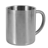 Tasse à café portable en acier inoxydable à double paroi, gobelet de camping de voyage, carafe à café, lait de thé, tasses à eau de bureau standard, 220ml 4