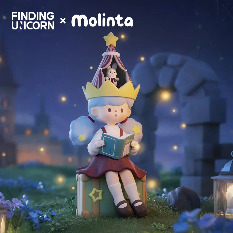 FINDING UNICORN Molinta Chasing Light Series Blind Box Toys Kawaii Anime Action Figure Surprise Mystery Box Dolls Girls Gift