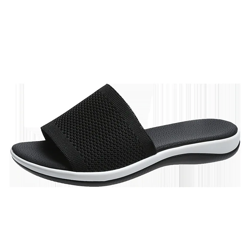

Fish mouth fly woven sandals women casual sandals flat flip-flops comfortable breathable fashion women slippers
