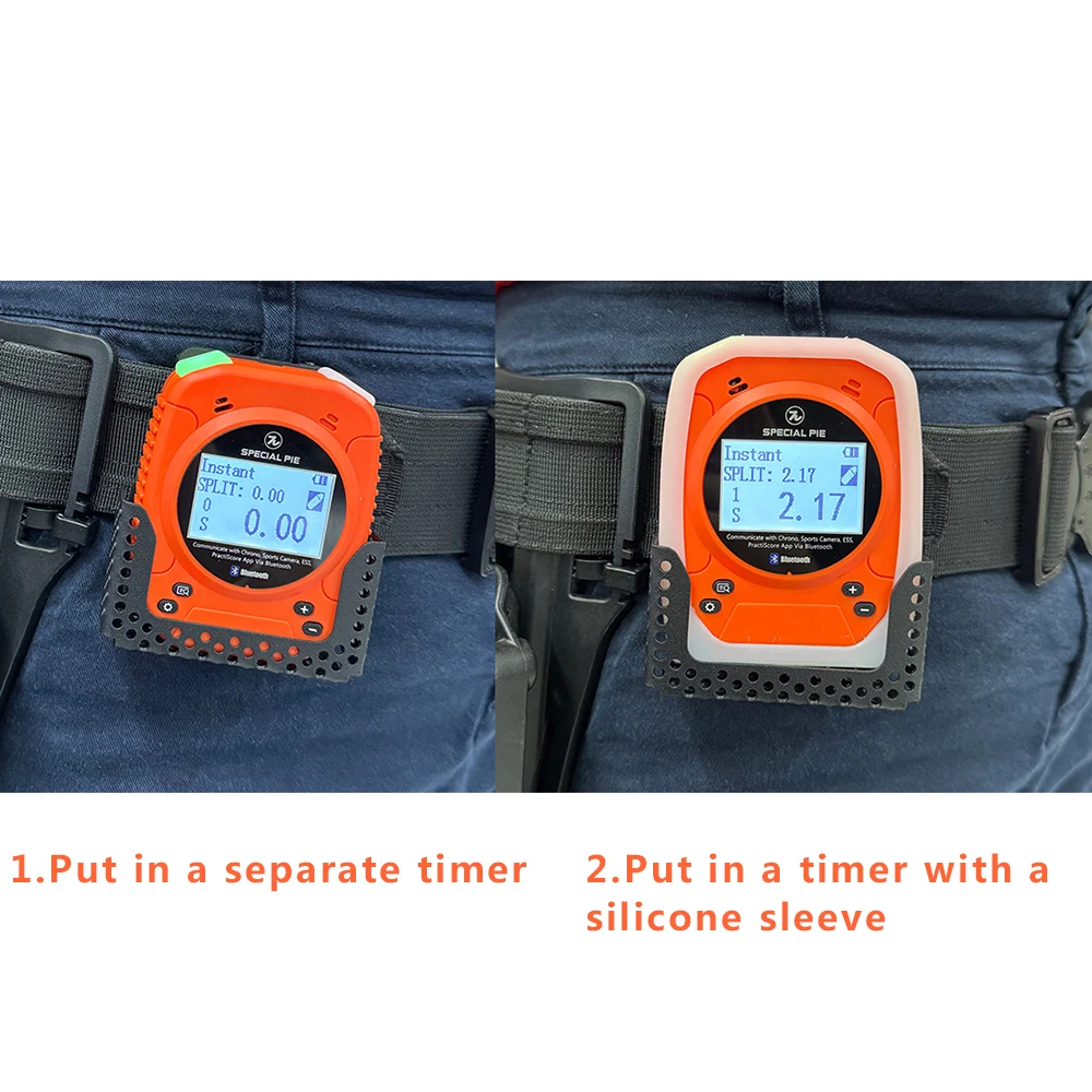 Professional Quick-Draw Holster for M1A2 Shot Timer Tactical Belt-Mount Timer Case for Shooting Practice & Competitions