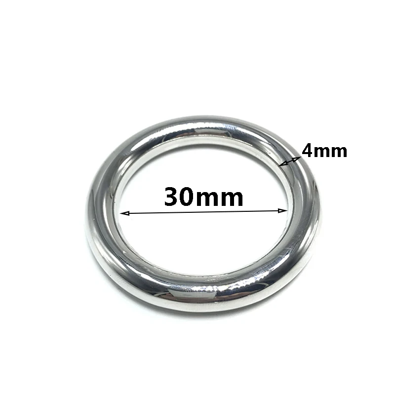 6 sizes Stainless Steel Male Penis Ring Ball Scrotum Stretcher Ejaculation Delay Metal Cock Rings BDSM Sex Toys For Men Cockring