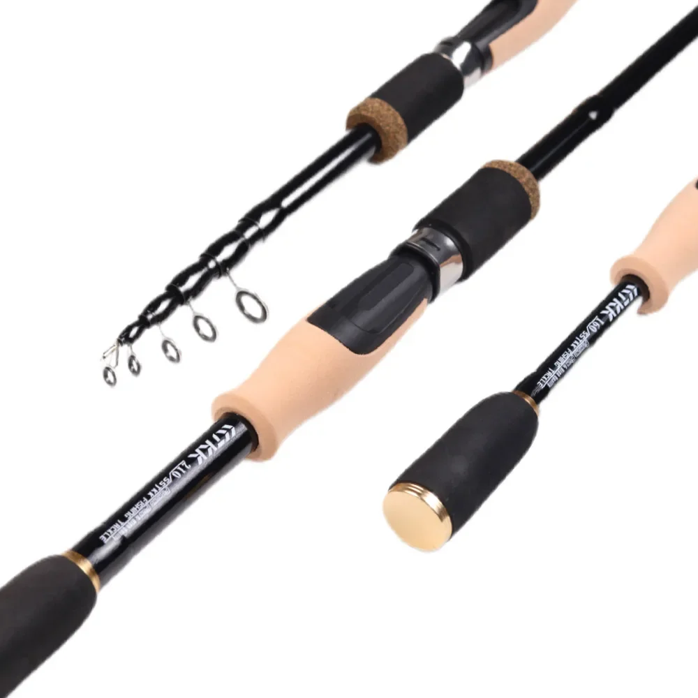 Fishing Lure Spinning Casting Rod Baitcasting Carbon Fiber Feeder 1.6M 1.8M 2.1M 2.4M Durable Cork Wooden Handle Travel Tackle fishing rod