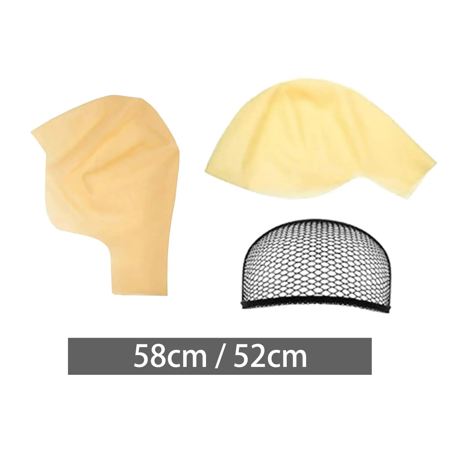 Latex Skinhead Cap Durable Bald Cap Scalp Cover Fake Bald Head for Party Supplies Prop