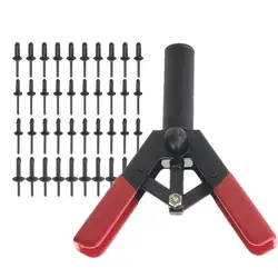 Hand Riveter Heavy Duty Riveter With 40Pcs Nylon Blind Rivets Automotive Riveting Tool Rivet Nut Tool Riveter Tool For Metal