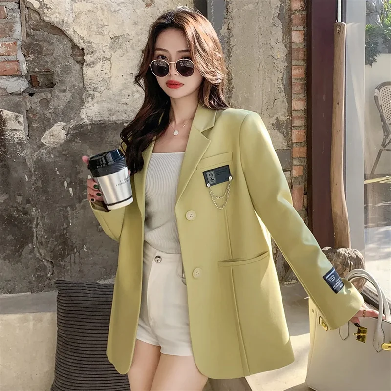 

Blazer Coat Female 2023 Spring and Autumn New Korean Fashion Loose Niche Design Casual Early Spring Suit Jacket M1286