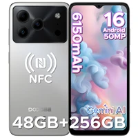 DOOGEE Note 56 Plus Smartphone Android 16 Gemini AI 6150mAh Battery 6.56'' Display 6GB RAM 256GB ROM Widevine L1 Mobile Phone