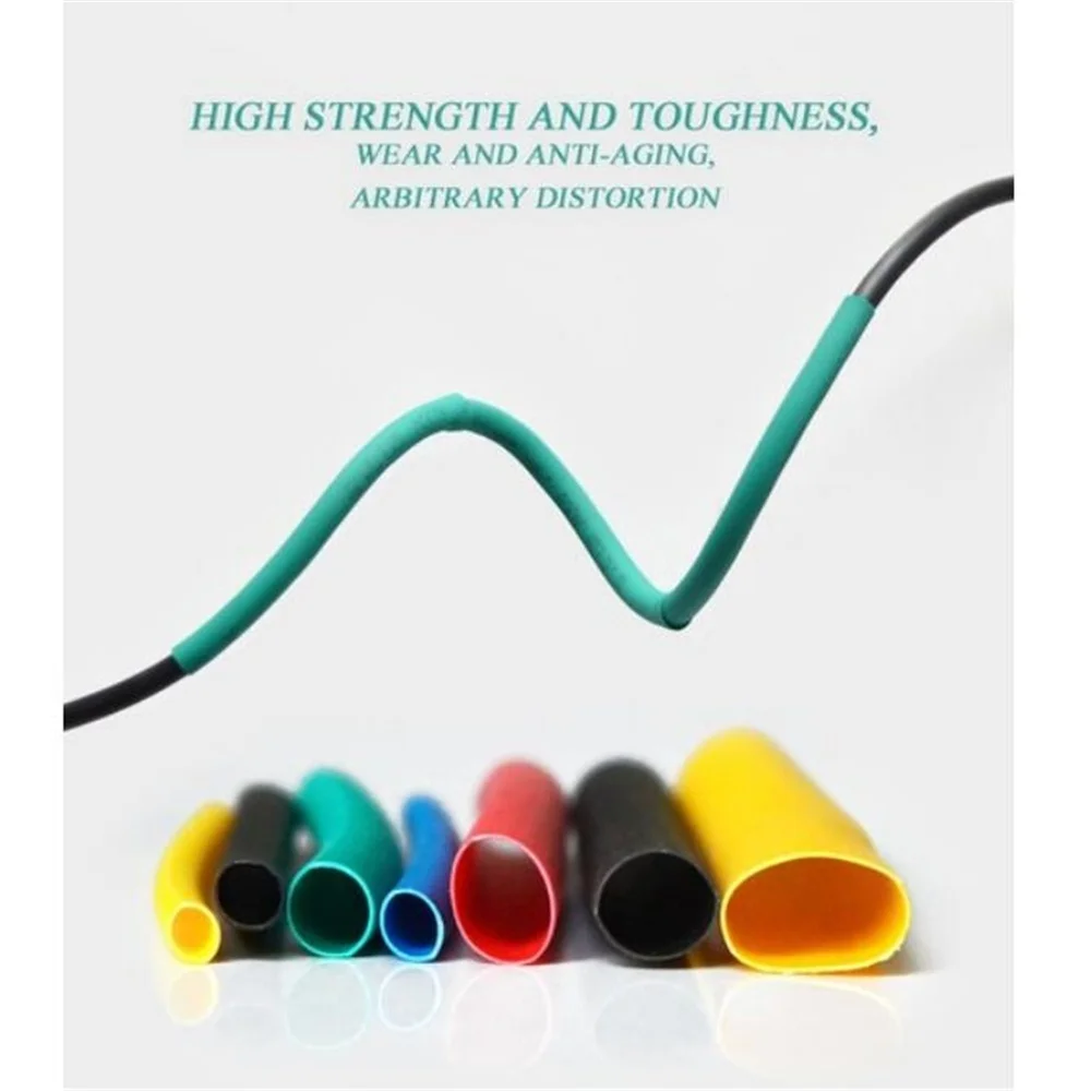 164/328/530 Pcs 2:1 Polyolefin Shrinking Assorted Heat Shrink Tube Wrap Wire Cable Insulated Sleeving Tubing Set heat shrink tubing