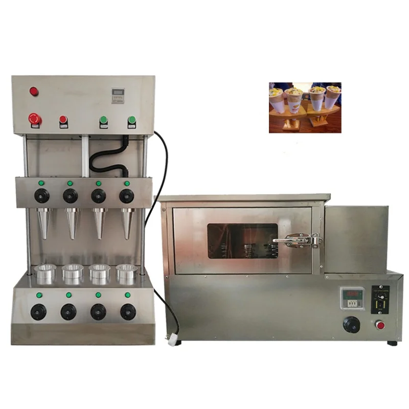 Stainless Steel Pizza Cone Machine For Sale / The Cheapest Price Pizza Cone Machine