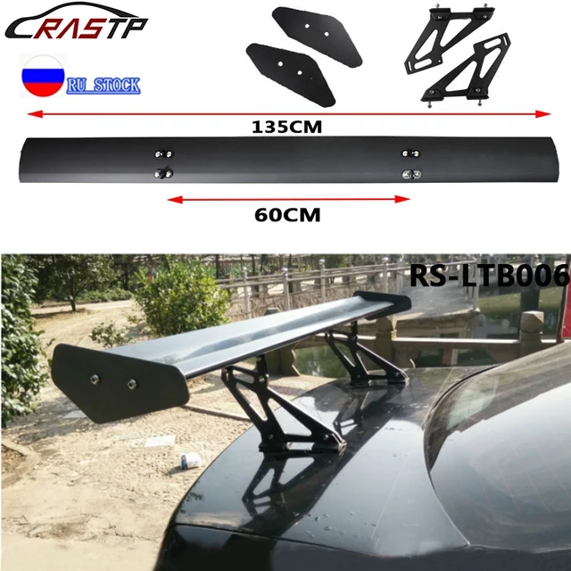 43.3 aluminium Schwarz Heckspoiler Keine Perforation Auto Auto Fließheck  Spoiler GT-Stil Hinten Stamm Flügel Schwanz Spoiler RS-LTB125-3 - AliExpress