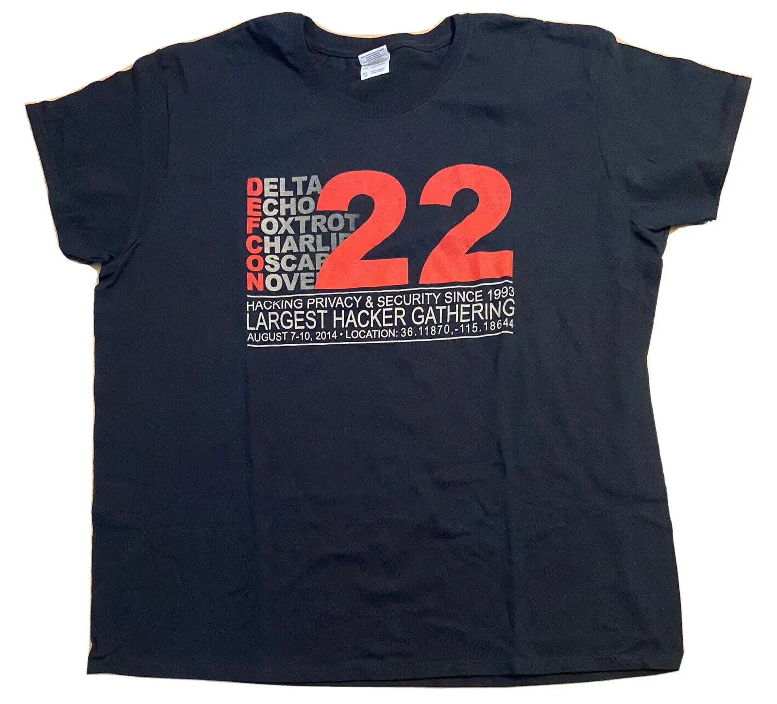 

DEFCON 22 женская футболка, Лас-Вегас, встреча хакеров 2014, 2XL, Новинка
