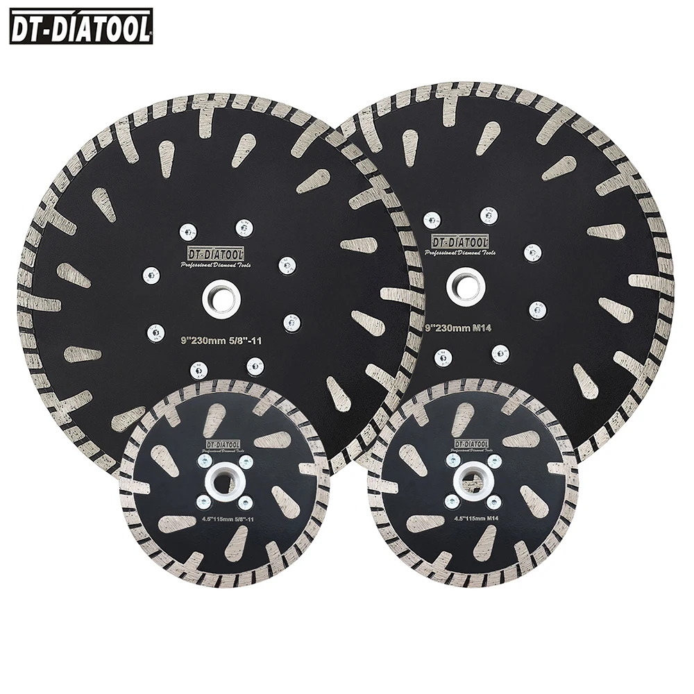 

DIATOOL Dia115/230mm Diamond Disc Saw Blade Tile Granite Marble Concrete Brick Cutting Grinding Stone Disc M14 or 58 11 Thread