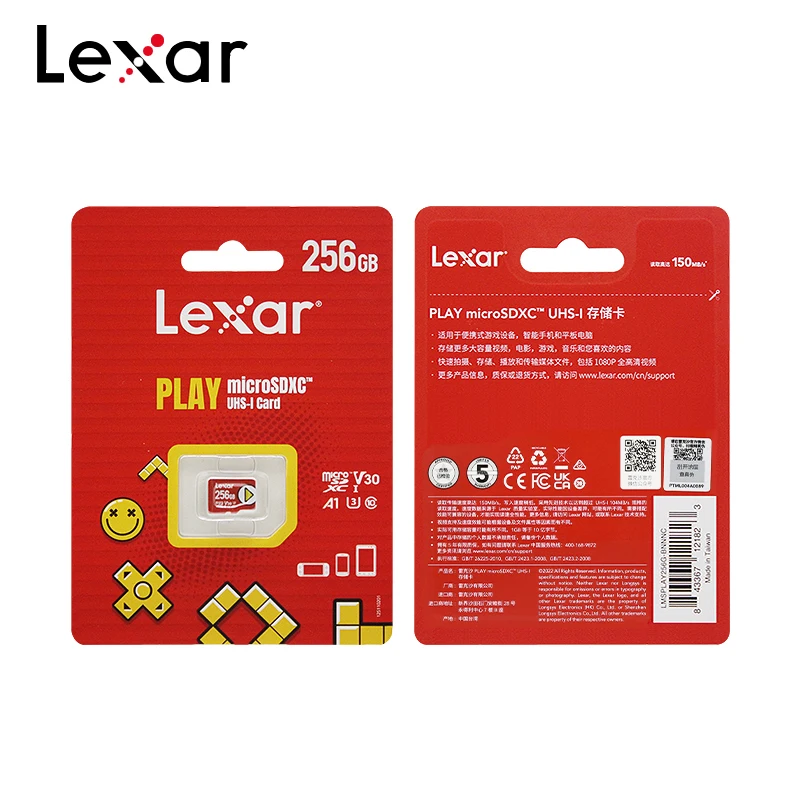  렉서 플레이 MicroSDXC 128GB A1 V10 TF 카드 256GB 512GB V30 A2 1TB 메모리 카드 마이크로 SD 카드 닌텐도 스위치/NS 라이트용
