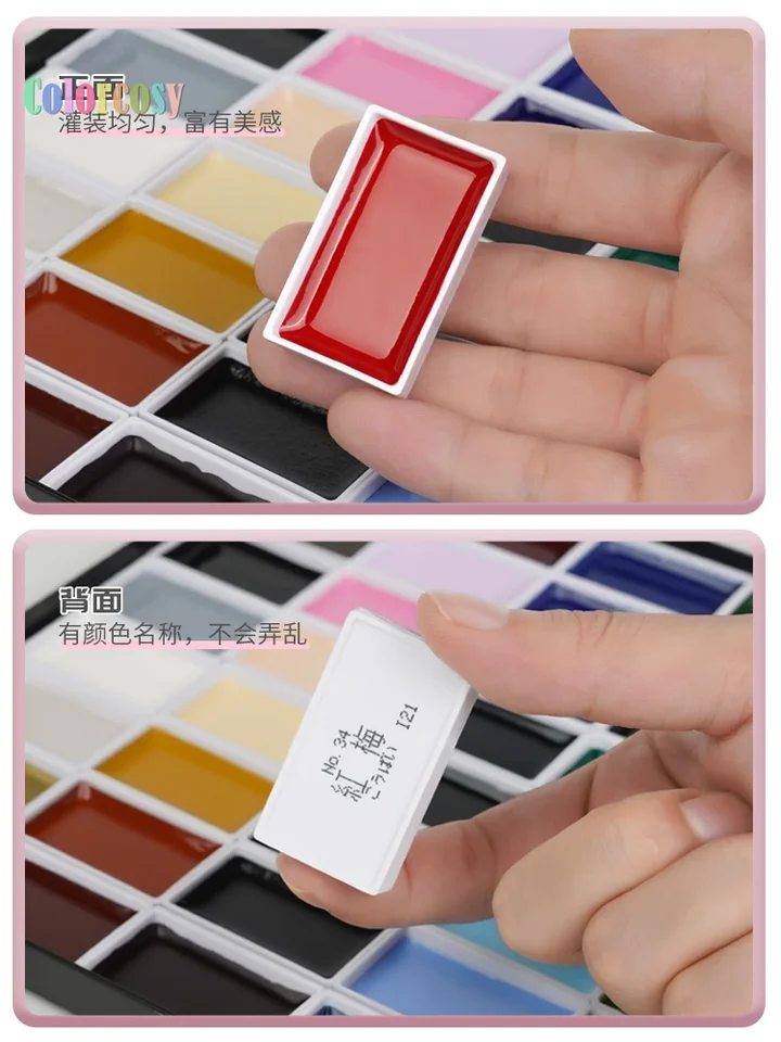 Kuretake Gansai Tambi Watercolor Set (Metallic Set of 24 Colours), MC20/24V/NW2