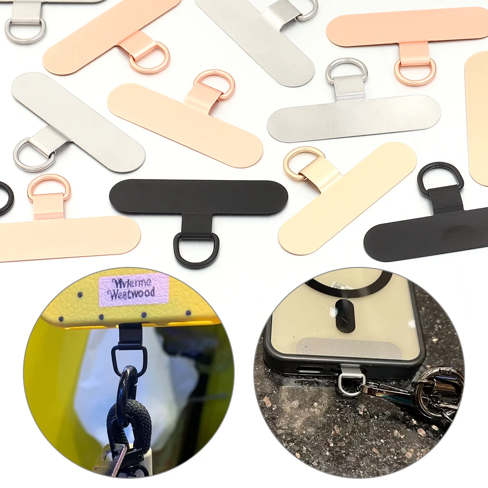 5-Piece Universal Stainless Steel Phone Tether Lanyard Set