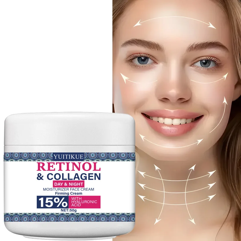 Retinol Cream - Retinol moisturizer with collagen hyaluronic acid suitable for all skin types, day and night