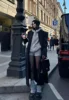 Y2k American Casual Sports Suit Lazy Hooded Cardigan Solid Color Loose Sweater Jacket Tight Shorts Gray Two Piece Set for Women 4